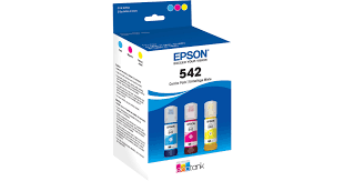 Genuine Epson 542 Standard Yield Multi-color (3-Pack) Ink Bottle T542520-S