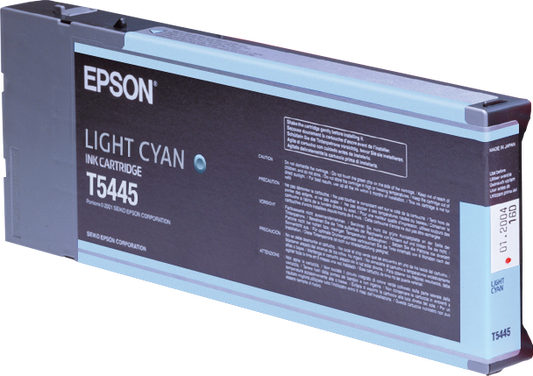 Epson T5445 High-Yield Light Cyan 220ml Ink Cartridge, T544500