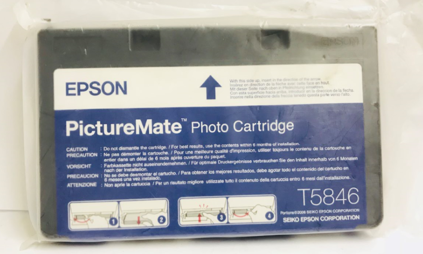Genuine Epson T5846 PictureMate Photo Cartridge.