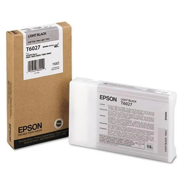 Original Epson T6027 Standard Yield Light Black Ink Cartridge, T602700