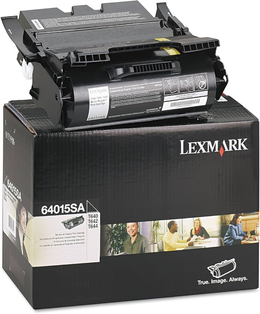 Original Lexmark T640 Standard Yield Black Toner Cartridge, 64015SA