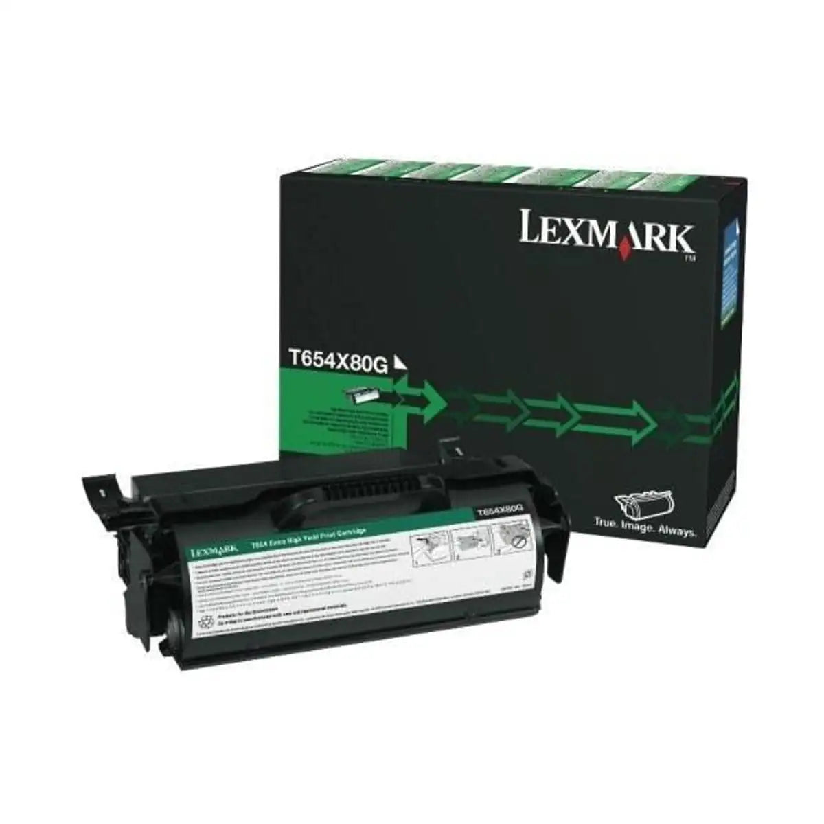 Lexmark T654X80G Extra High-Yield Black Toner Cartridge