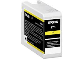 Original Epson 770 Standard Yield Yellow Ink Cartridge, T770420 