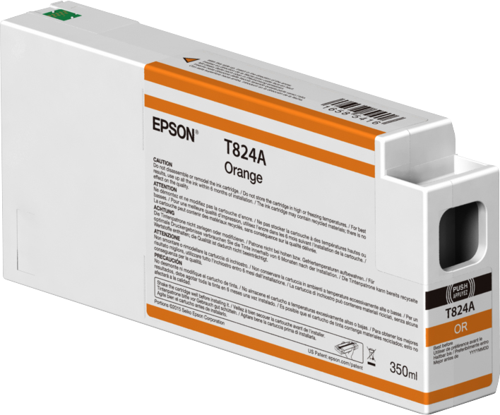 Genuine Epson 824 Orange Ink Cartridge, T824A00