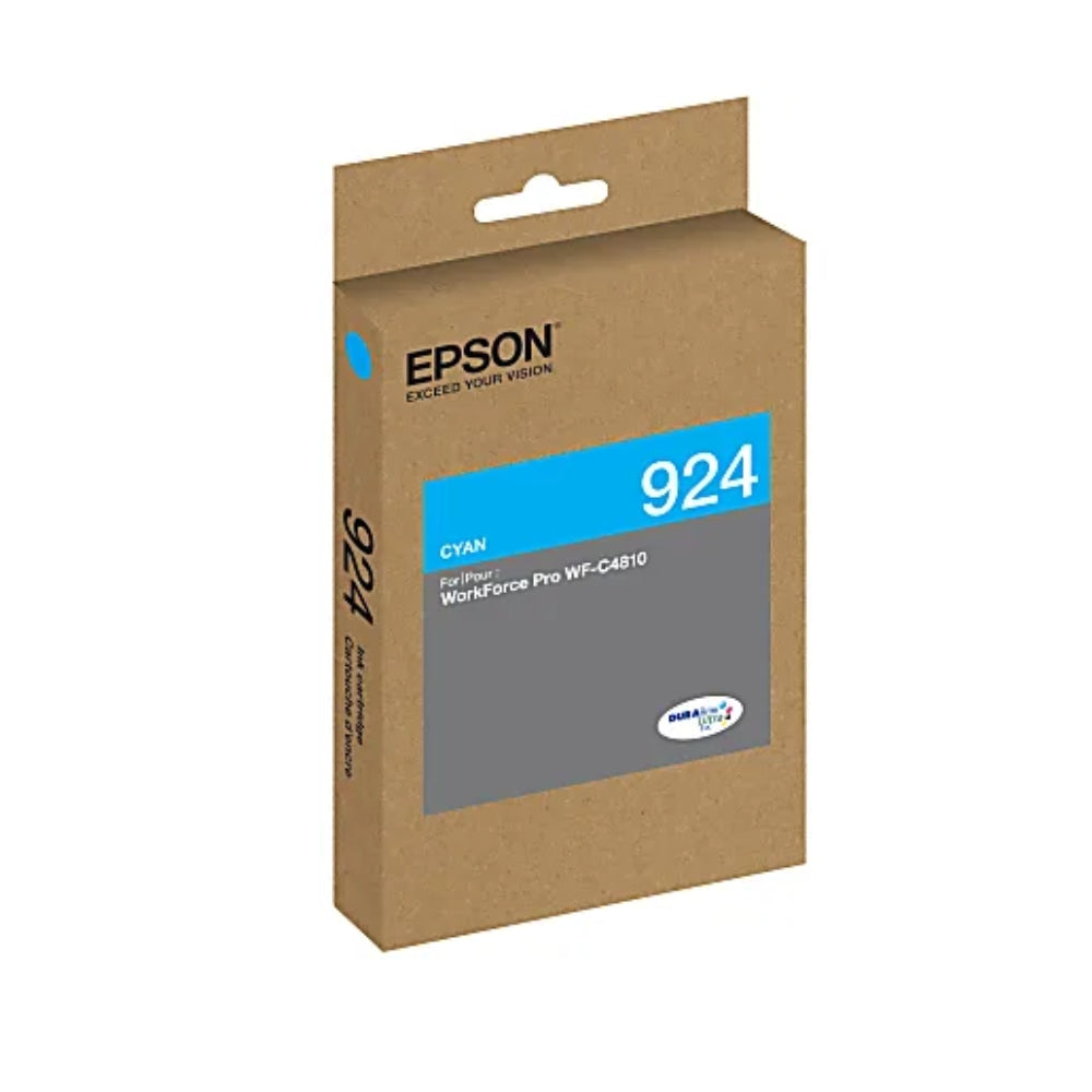 Original Epson T924 Standard Yield Cyan Ink Cartridge, T924220