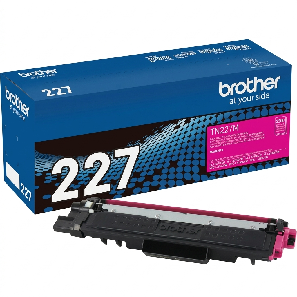 Brother TN227 Magenta High Yield Toner Cartridge, TN227M