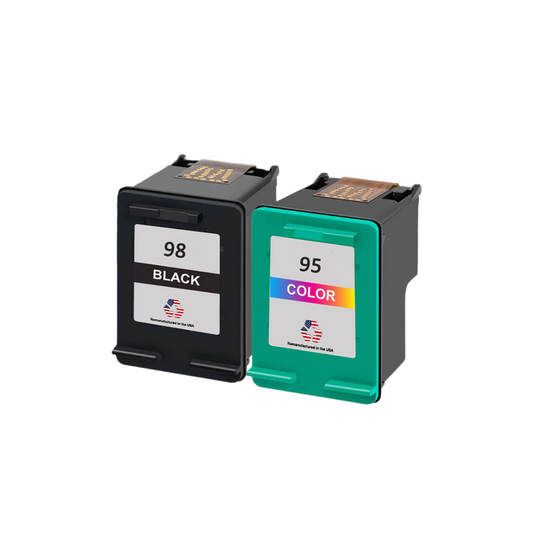 JIT Brand for HP 98 Black / 95 Tri-Color Combo Pack Remanufactured in the USA Ink Cartridge