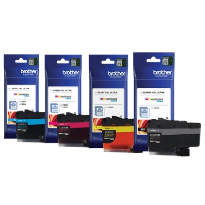 Original Brother LC3035XXL High Yield Tri-Color Ink Cartridge-Pack-4