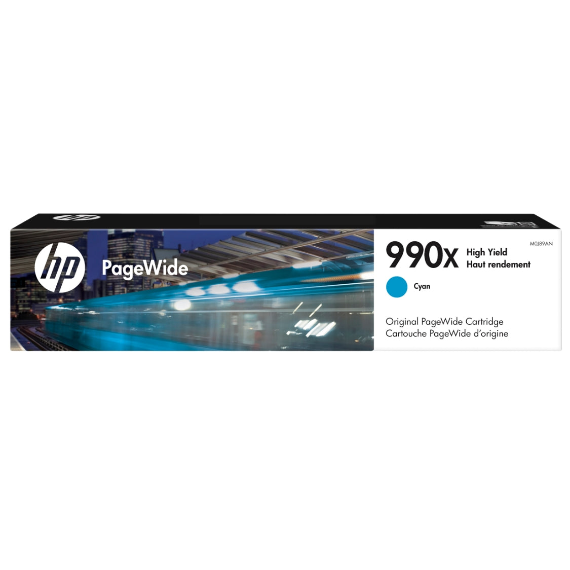 Original HP 990X High Yield Cyan Ink Cartridge, M0J89AN