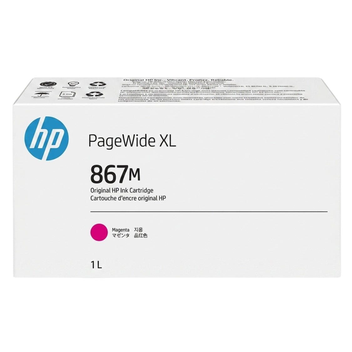 HP 867 Magenta High Yield PageWide XL Ink Cartridge 3ED95A