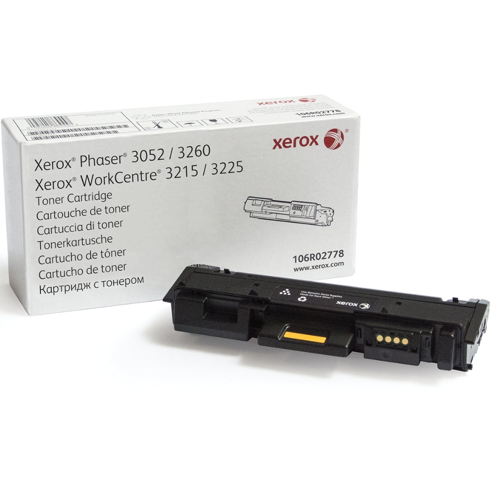 Genuine Xerox 106R02778 Standard Yield Black Toner Cartridge
