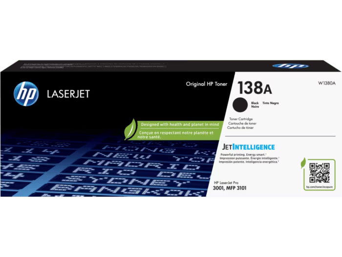 Original HP 138A Standard Yield Black Toner Cartridge, W1380A