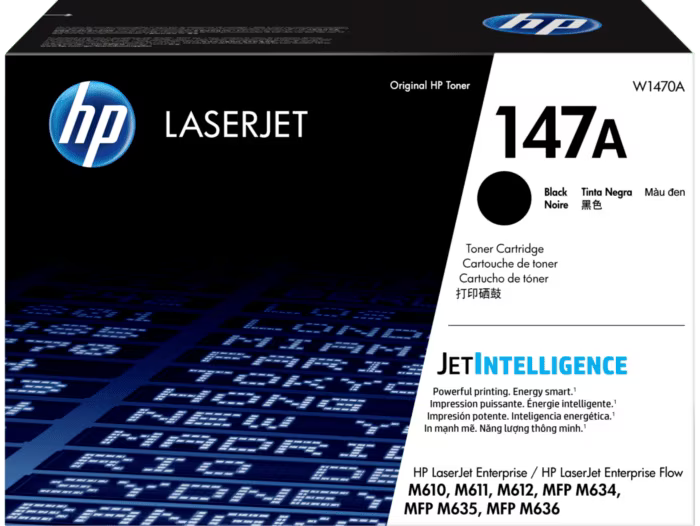 Original HP 147A Standard Yield Black Toner Cartridge, W1470A