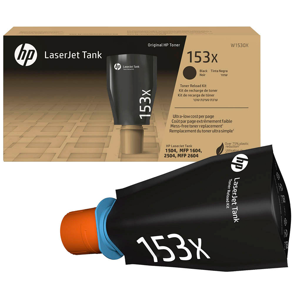 Original HP 153X Black High-Yield Black Toner Cartridge, W1530X