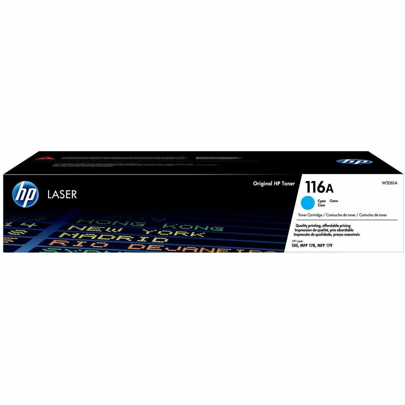 Original HP 116A Standard Yield Cyan Toner Cartridge, W2061A