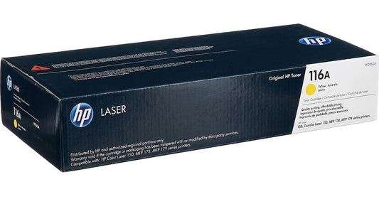 Original HP 116A Standard Yield Yellow Toner Cartridge, W2062A