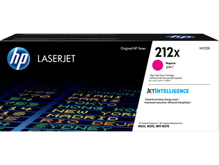 Original HP 212X High Yield Magenta Toner Cartridge, W2123X
