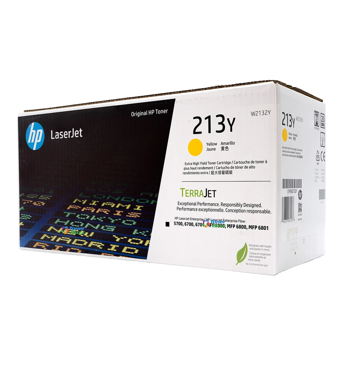Original HP 213Y Extra- High Yield Yellow Original Toner Cartridge,W2132Y
