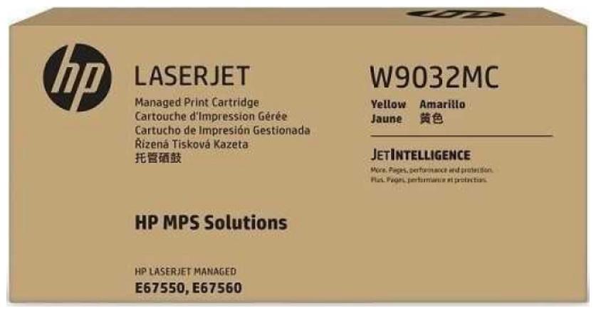 Original HP W9032MC Yellow High Yield Toner Cartridge