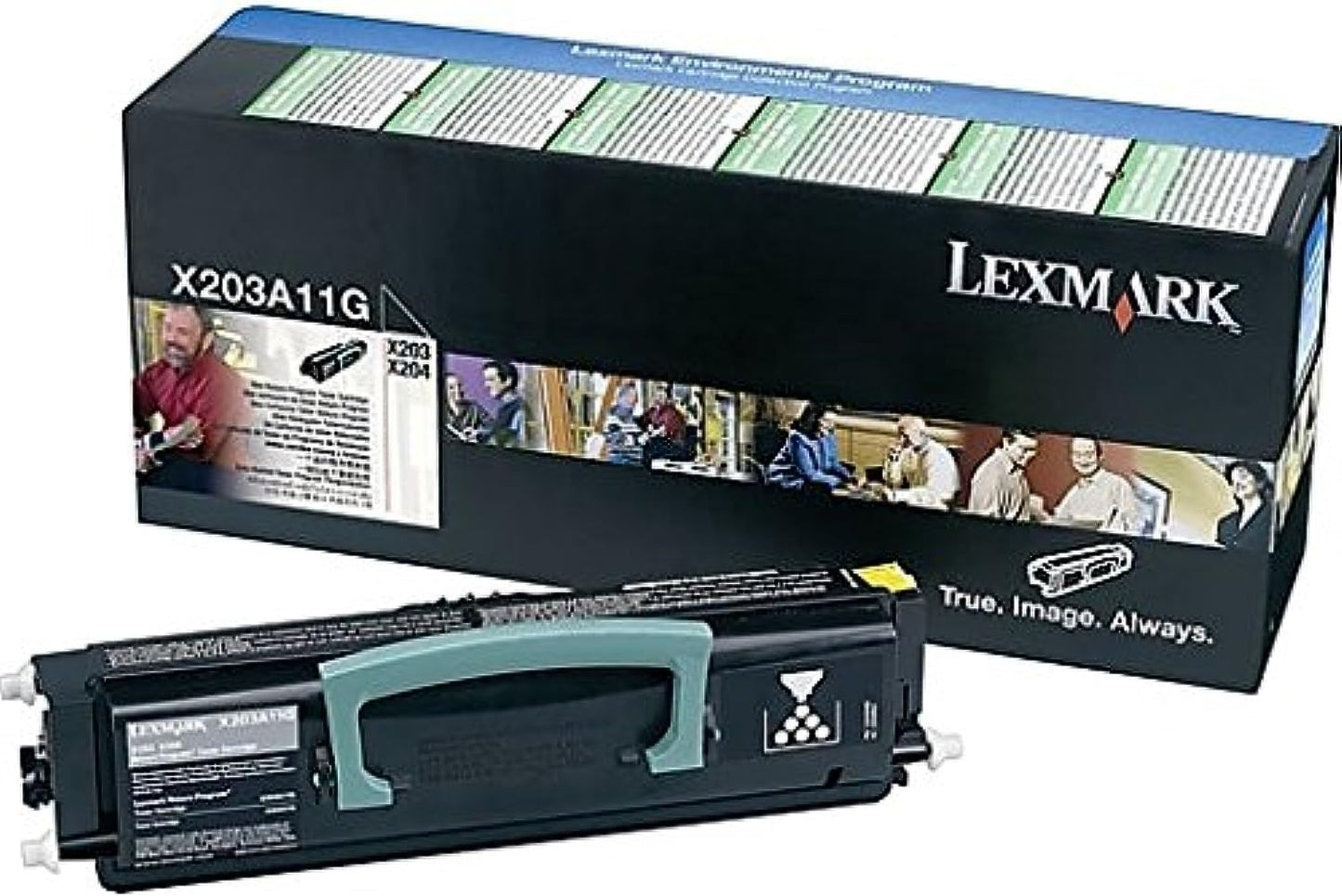 Genuine Lexmark X203,X204 Standard Yield Black Toner Cartridge, X203A11G