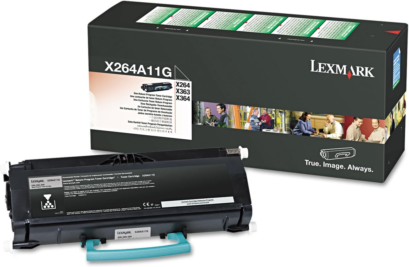 Original Lexmark x264 Standard Yield Black Toner Cartridge, X264A11G