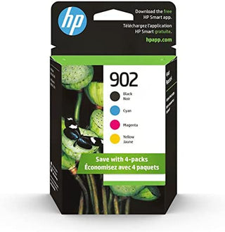 Original HP 902 (T6L98AN) Black, (T6L86AN) Cyan, (T6L90AN) Magenta, (T6L94AN) Yellow Ink Cartridges for your&nbsp;HP Printer