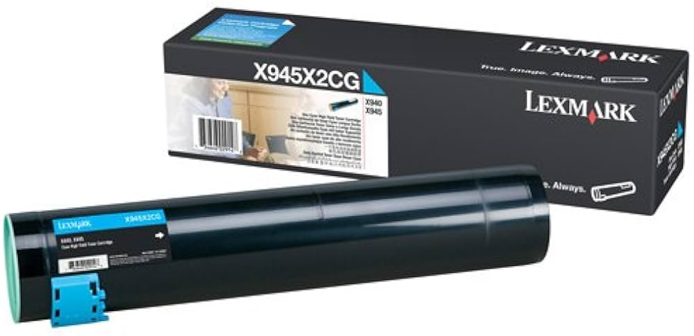 Genuine Lexmark X945X2CG High Yield Cyan Toner Cartridge