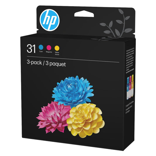 HP 31 Color Ink Cartridges Refills 70ml
