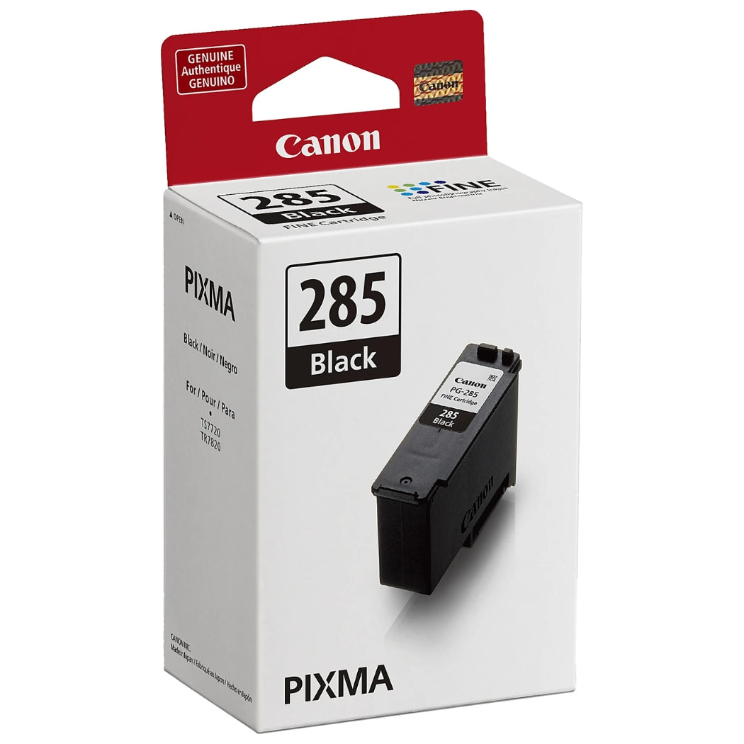 Original Canon PG-285 Standard Yield Black Ink Cartridge, 6197C001
