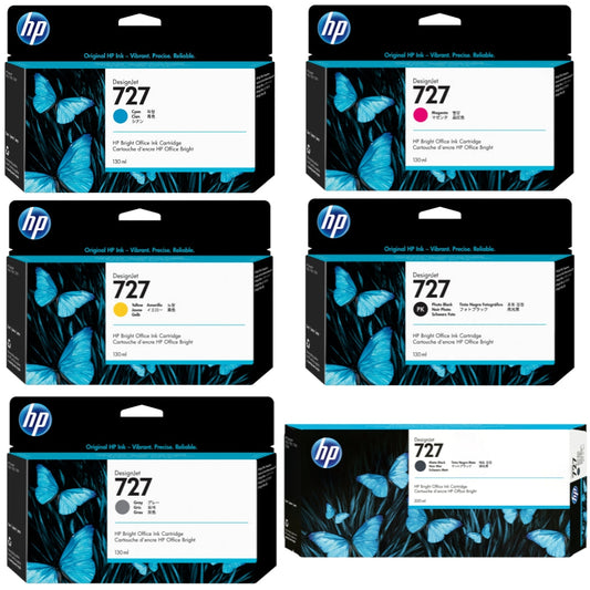 HP 727 300ml & 727 130ml Ink Cartridge-Combo Pack