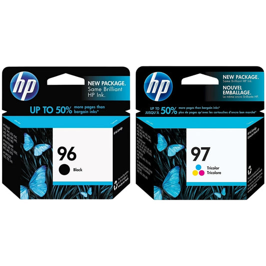 Original HP 96/97 Black & Color Ink Cartridges