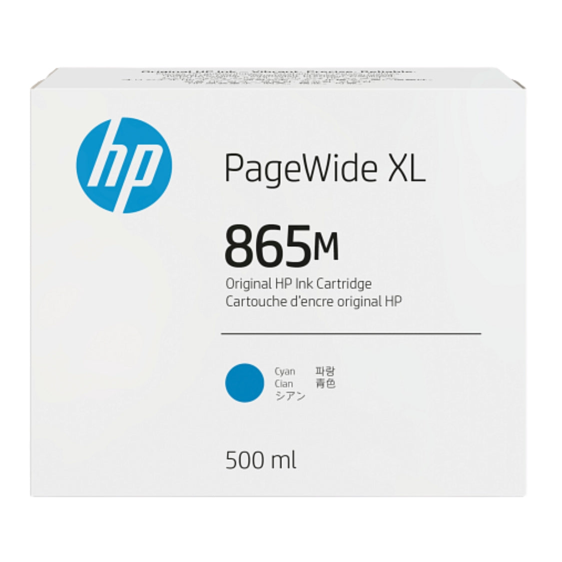 Genuine HP 865M High Yield Cyan Ink Cartridge, 3ED89A