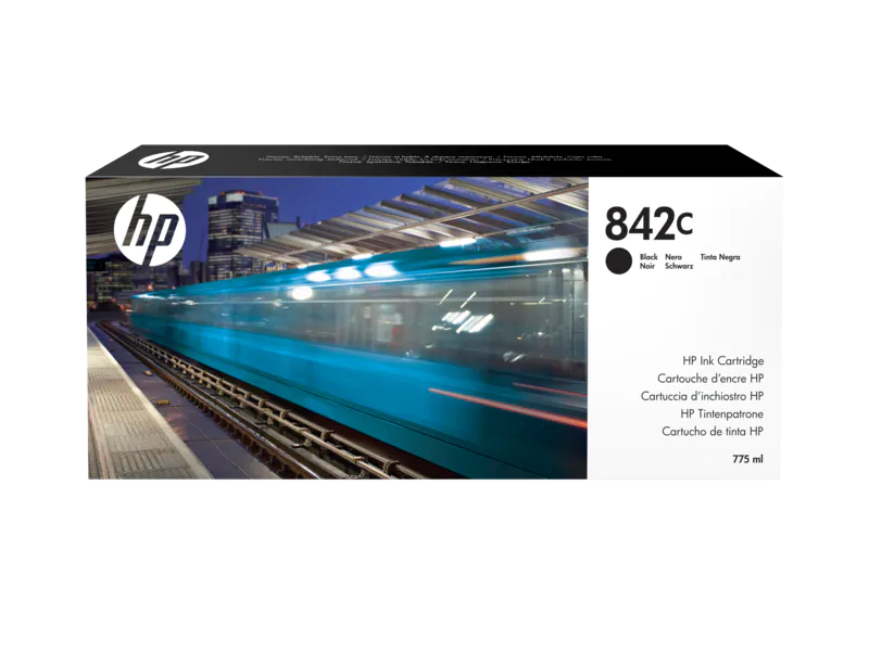 HP 842C 775-ml Black PageWide Ink Cartridge