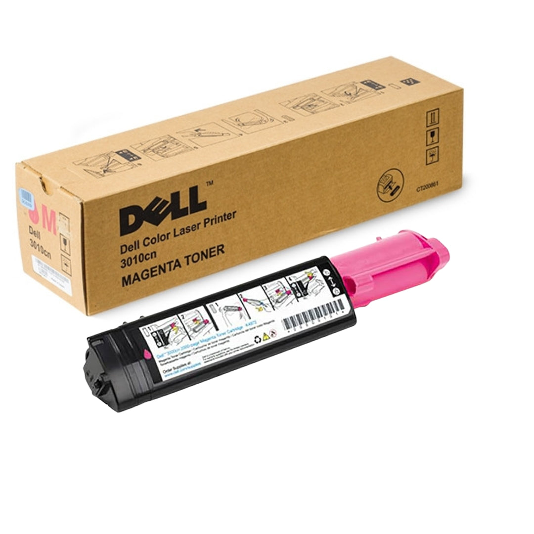 Genuine Dell 3010CN Standard Yield Magenta Laser Toner Cartridge, XH005