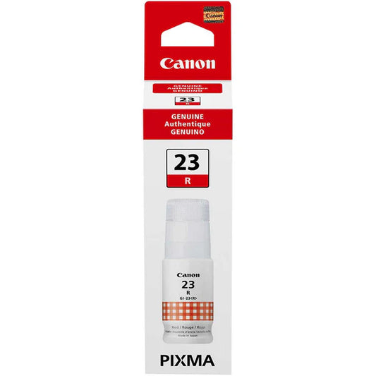Genuine Canon GI-23 Standard-Yield Red Ink Cartridge, 4714C001