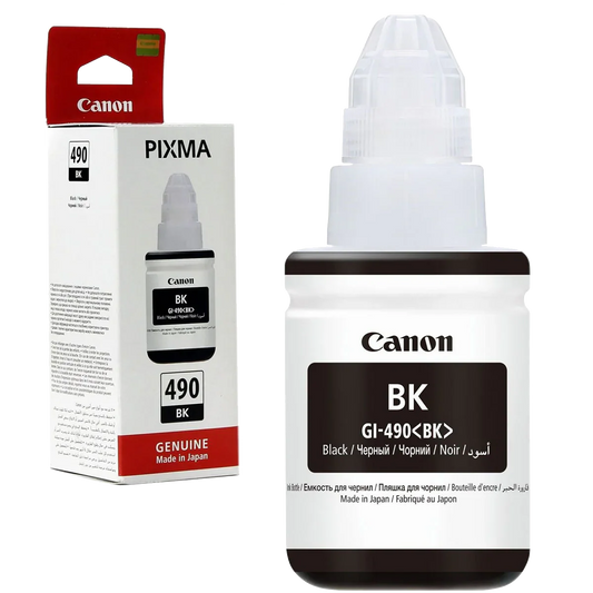 Canon GI-490 (135mL) Black MegaTank Ink Bottle, 0663C001