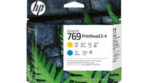 Original HP 769 Cyan/Yellow 3-4 DesignJet Printhead, 7K5U6A