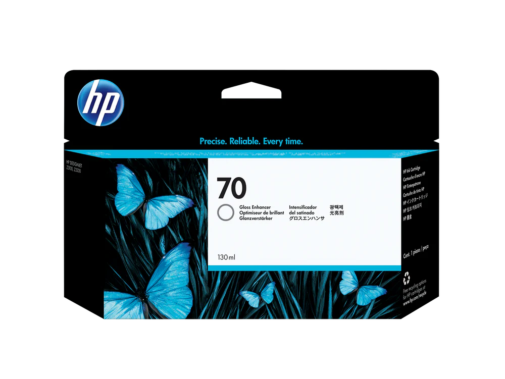Original HP 70 130-ml (C9459A) Gloss Enhancer Ink Cartridge