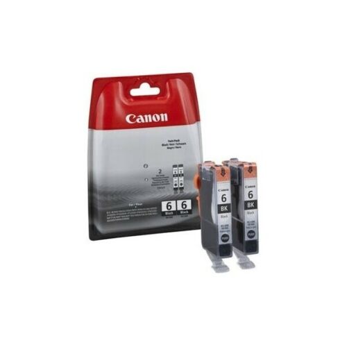 Original Canon BCI 6 Standard Yield Black Ink Cartridges-2 pack
