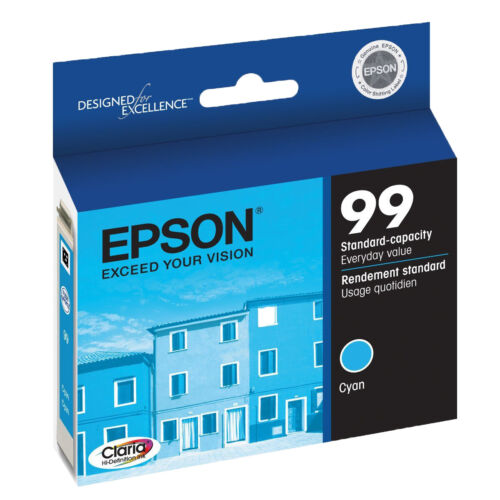 Original Epson 99 Standard Yield Cyan Ink Cartridge, T0992