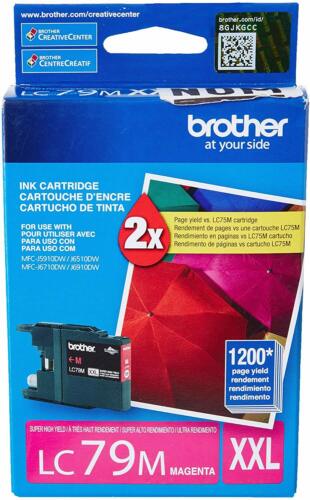 Original Brother LC79 Extra High Yield Magenta Ink Cartridge, LC79M