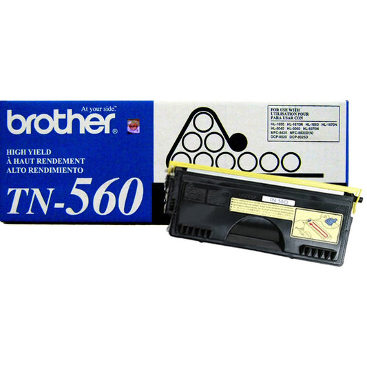 Genuine Brother (TN560) High-Yield Black Toner Cartridge, TN-560